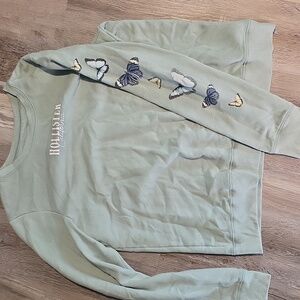 Hollister Olive Green Fleece Top